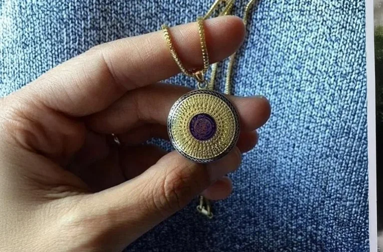 35 Besmele Yazılı Mineli Madalyon Kolye (1)