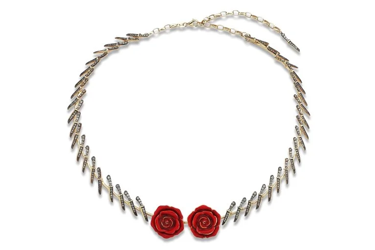 Bıçak ve Gül Choker (2)