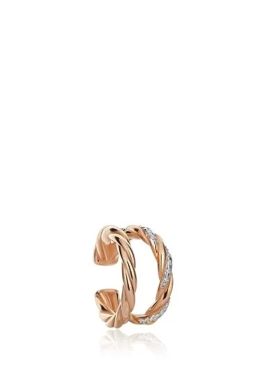 Double Earcuff White ()