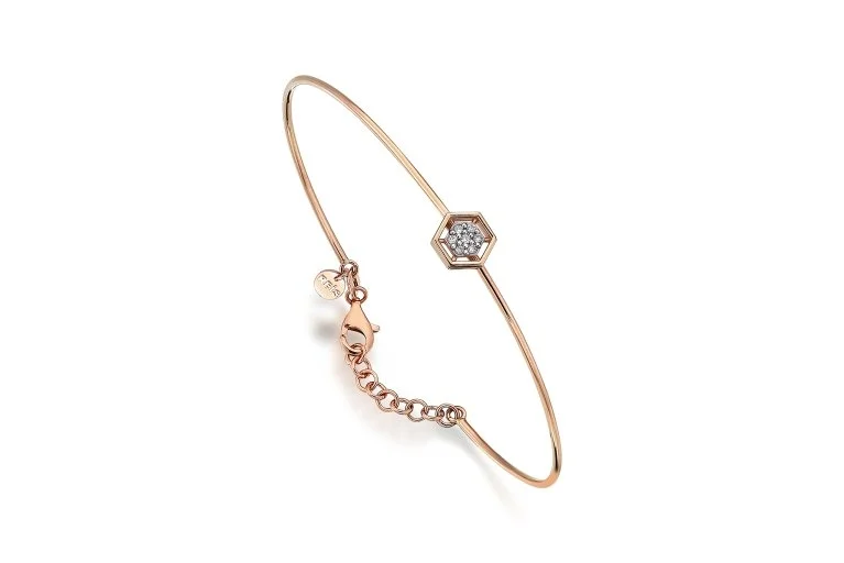 Hexa White Bangle (2)
