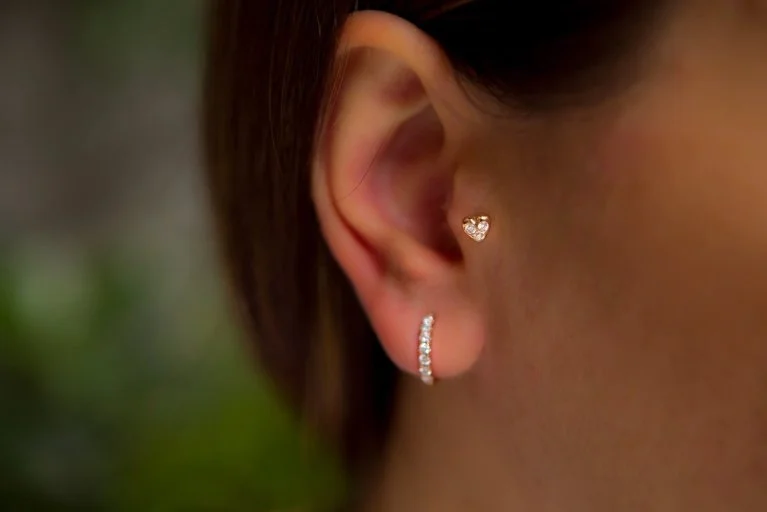 Kalp Pırlanta Tragus (1)