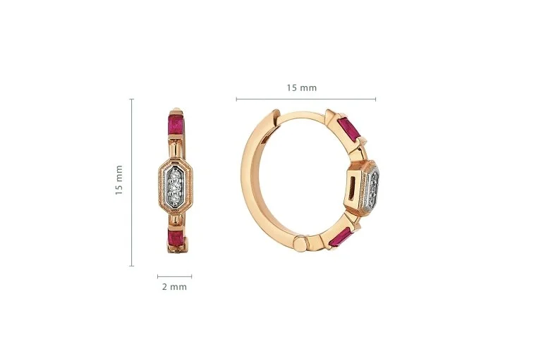 Ruby Glow Earring (2)
